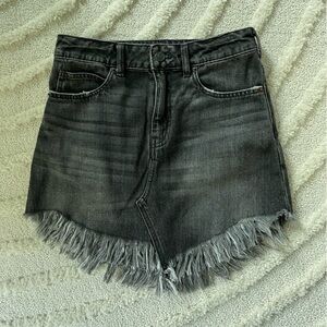 Nwot black denim Free People skirt